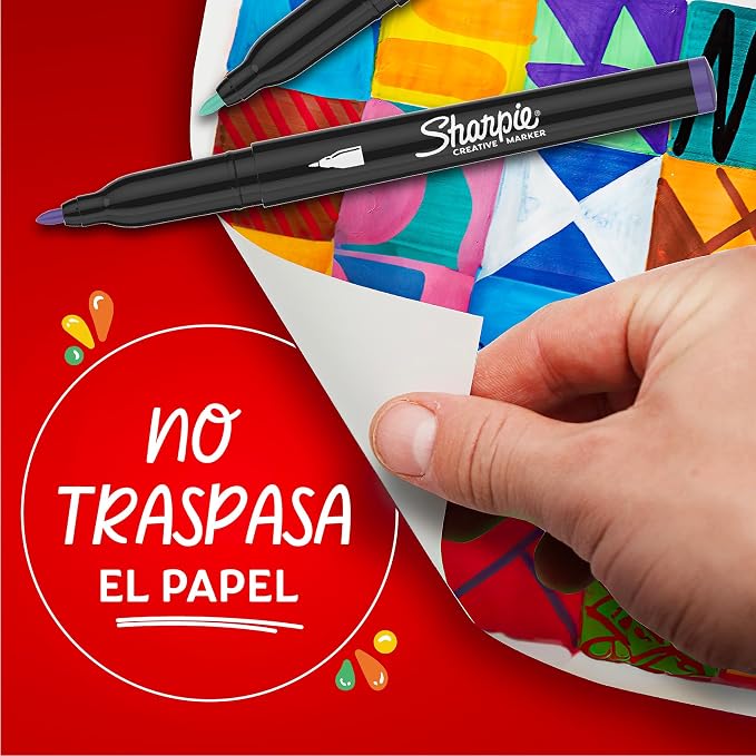 Sharpie Creative Markers, Water-Based Acrylic Paint Markers, Fine Tip - Image 7