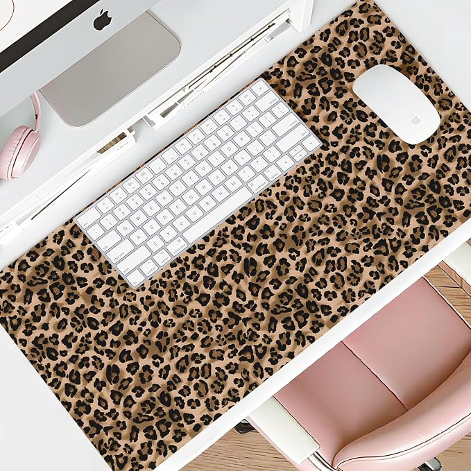 Mouse Pad Leather Desk Mat Large Keyboard Cute Office Desktop Computer Laptop - Image 6