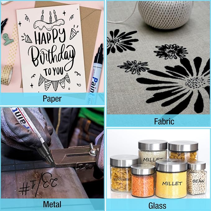 DAPAWIN Black Paint Markers - Image 4