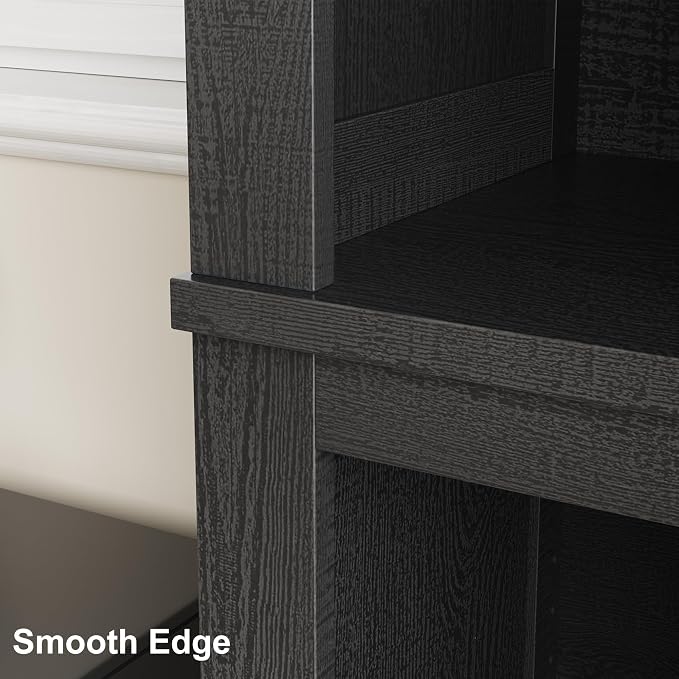 IDEALHOUSE 71" Farmhouse Bookshelf w/Adjustable Shelves & 31.5 in Whidth - Image 5