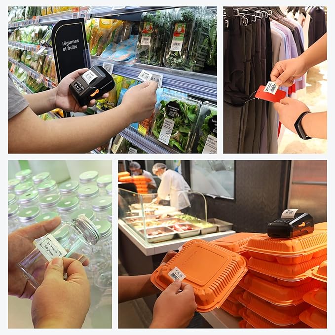 SUPVAN T50M Pro Bluetooth Label Maker Machine with 4 Tapes, Wide Waterproof Label, Versatile App with 40 Fonts and 450+ Icons, Inkless Labeler for Home, Kitchen, School, Office Organization, Black-DeskLoop Office