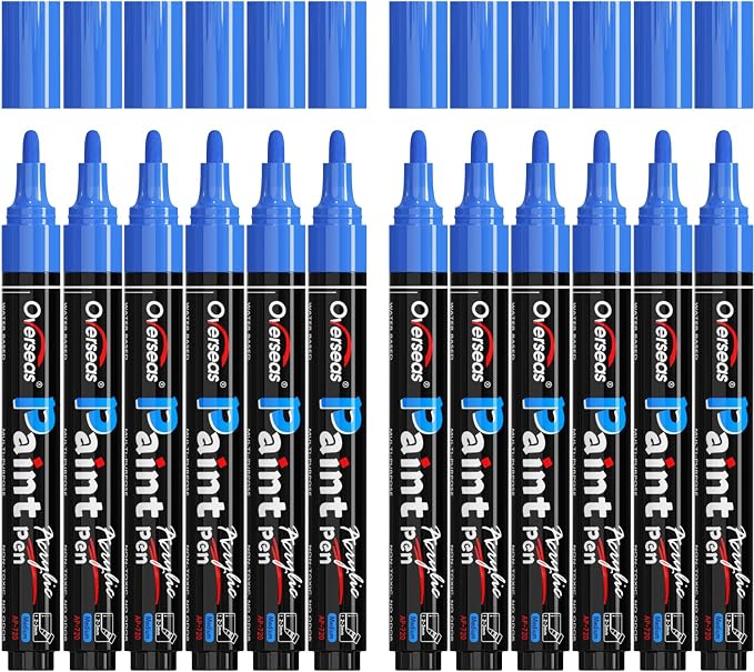 Overseas Blue Paint Pens Paint Markers by Overseas