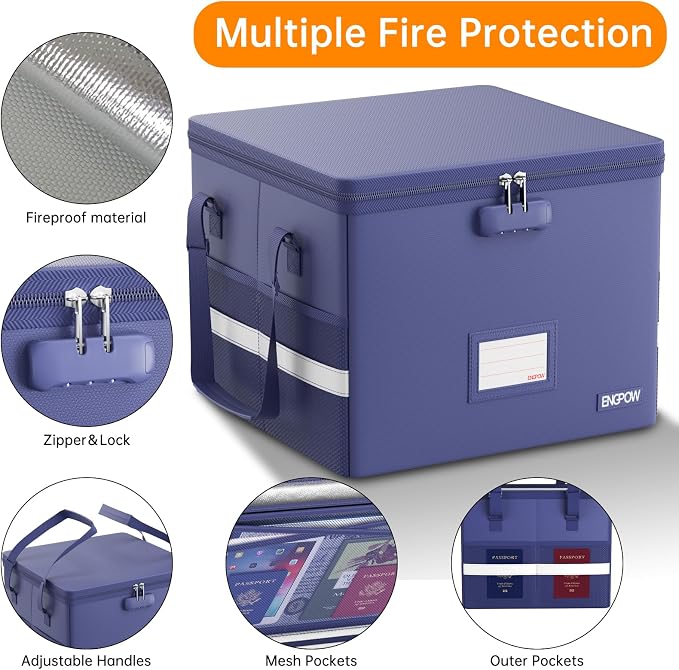 ENGPOW 5200°F File Box Fireproof Document Box - Image 5