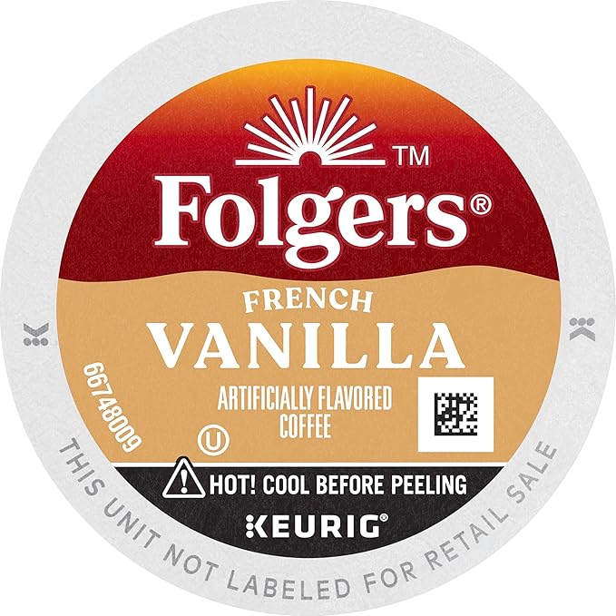Folgers French Vanilla Flavored Coffee, 72 Keurig K-Cup Pods (Packaging May Vary)-DeskLoop Office