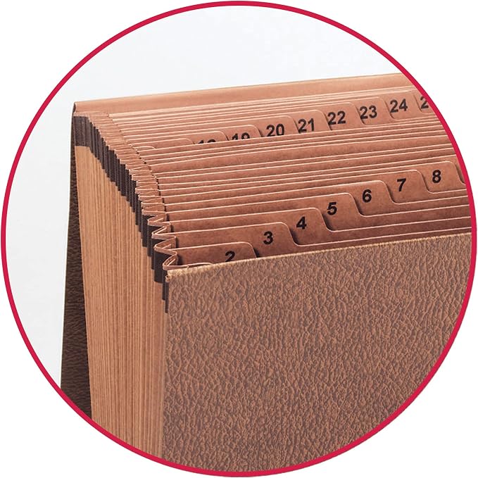 Smead TUFF Expanding File, 31 Pockets, Flap and Cord Closure, Letter Size - Image 3