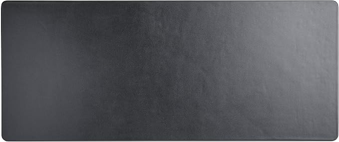Black Leather 30" x 12.5" Keyboard/Mouse Desk Mat by Dacasso