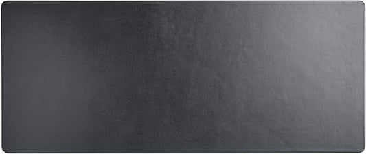 Black Leather 30" x 12.5" Keyboard/Mouse Desk Mat by Dacasso