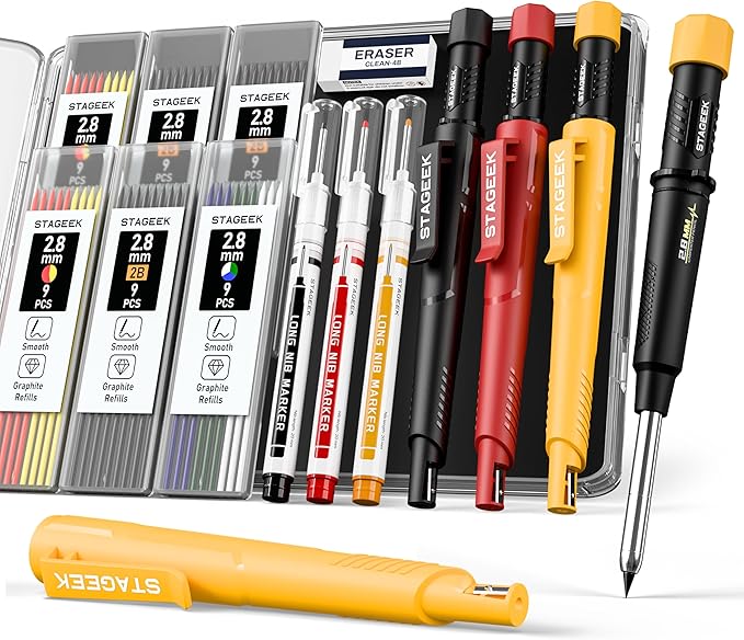 STAGEEK 3 Pack Carpenter Pencils by STAGEEK