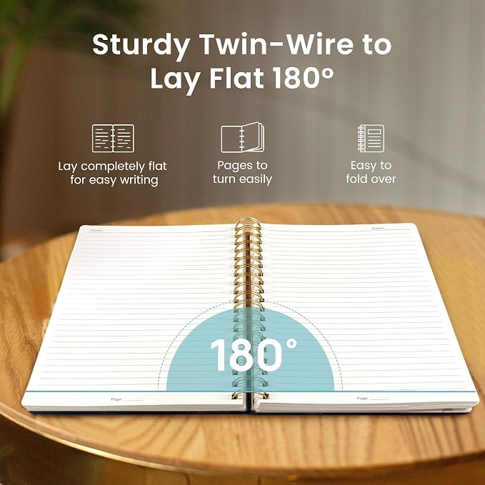 Lined Spiral Notebook Journal for Work, 300 Pages Thick B5 College Ruled - Image 4