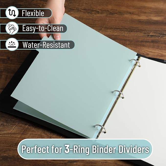 Mr. Pen- Dividers for 3 Ring Binder, 2 Sets, 6 Pack/Set, Binder Dividers - Image 6
