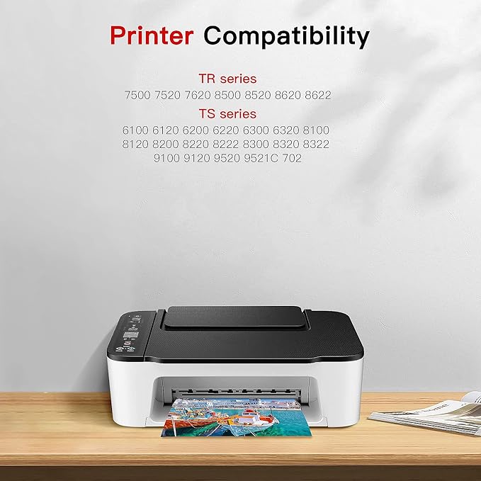 PGI-280XXL/CLI-281XXL for Canon Ink 280 281 Replacement for Canon TR8620 Ink Cartridges High Page Yield Work for PIXMA TR8620 TR8620A TR7520 TS8220 TS6120, 6 Pack PGBK/PB/Black/Cyan/Magenta/Yellow-DeskLoop Office