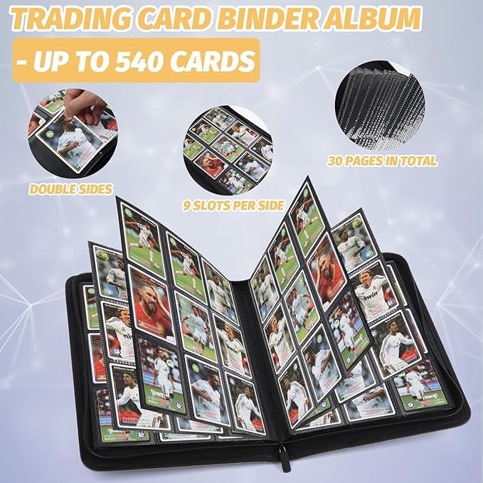 Trading Card Binder, Card Collection Binder Album Folder - Image 5