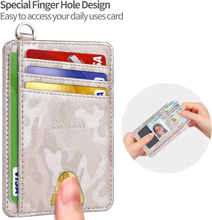 Slim Minimalist Front Pocket Wallet, RFID Blocking Credit Card Holder Wallet - Image 6