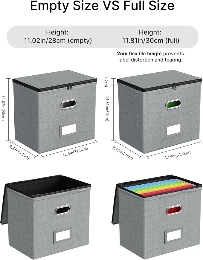 Oterri 2 Pack File Organizer Boxes - Image 3
