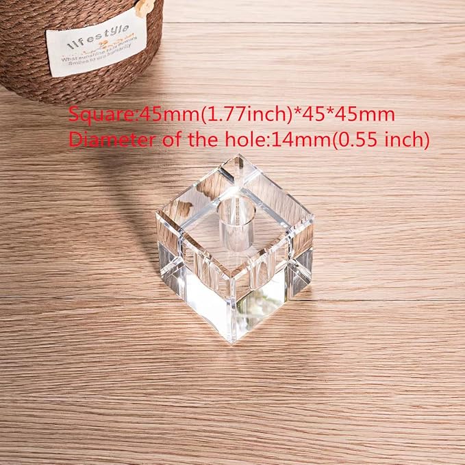 Glass Pen Holder Honeycomb Desk Accessory Fountain Pen Office Supplies Party & Gift Idea Home Decor (SQUARE)-DeskLoop Office