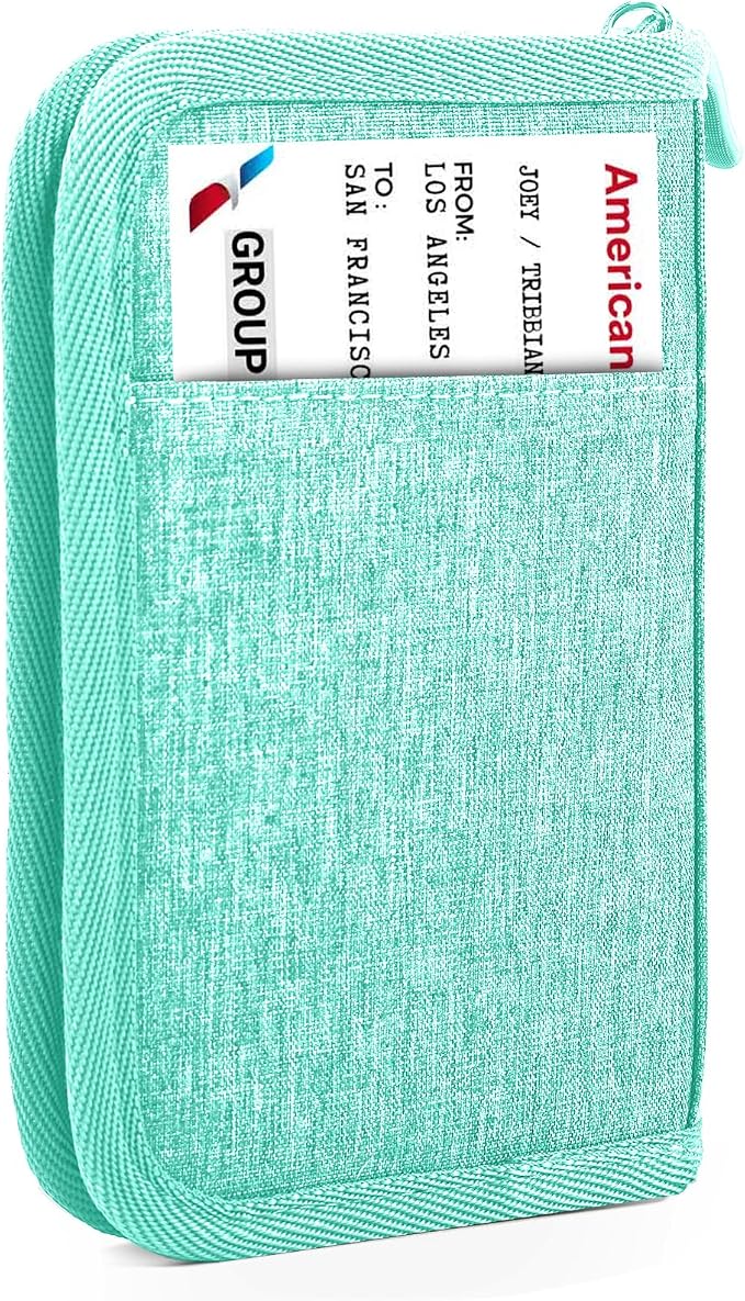 Single Passport Holder for Travel, RFID Travel Document Organizer for Women by Unknown