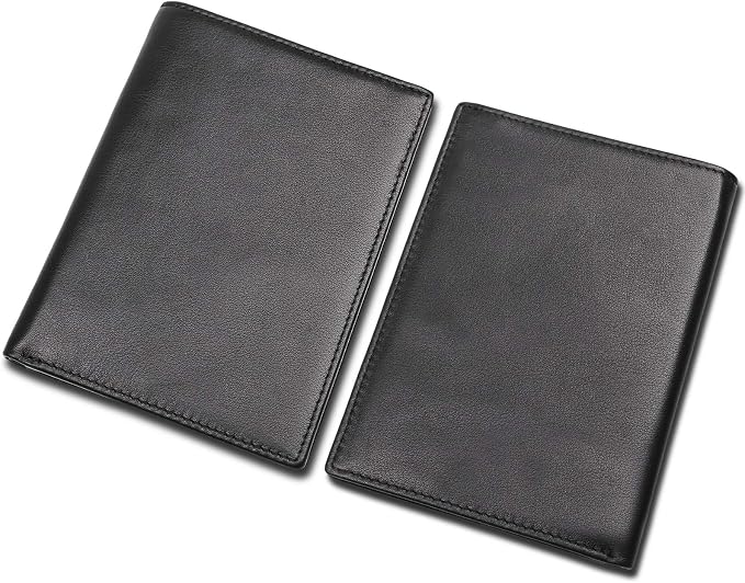 Polare RFID Blocking Napa Leather Passport Holder Travel Wallet - Image 8