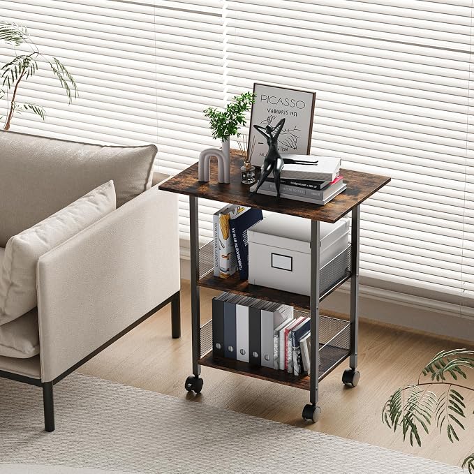 BOHDK Printer Stand, 3-Tier Industrial Large Printer Table - Image 4