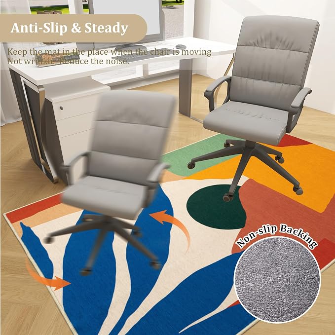 Office Chair Mat for Hardwood Floor, Machine Wash - Image 5