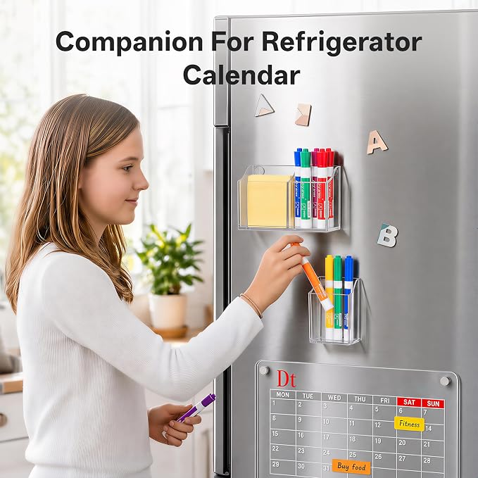 HBlife Magnetic Dry Erase Marker Holder Set - Image 6