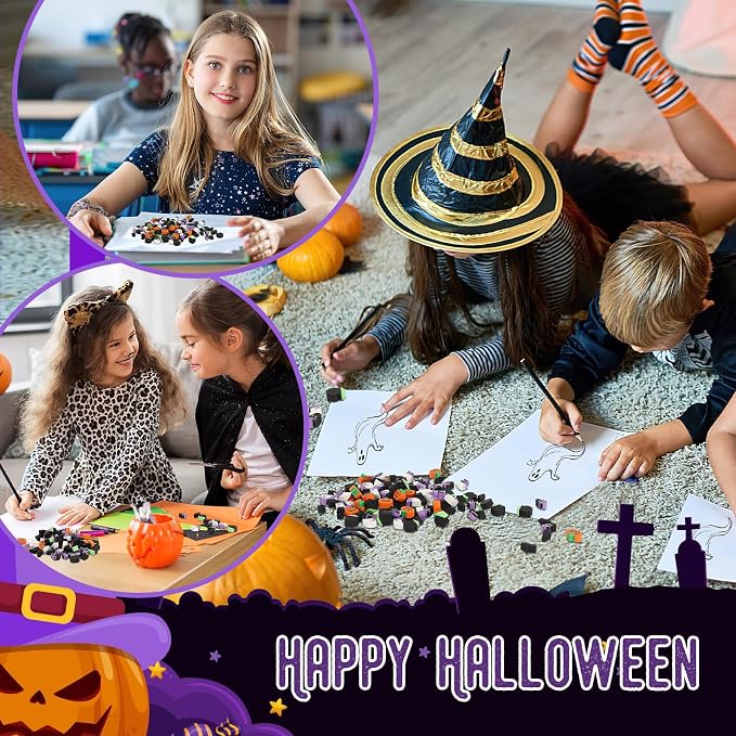 JUNEBRUSHS 150 Pcs Halloween Mini Erasers, Cute Small Erasers Bulk | Halloween - Image 4