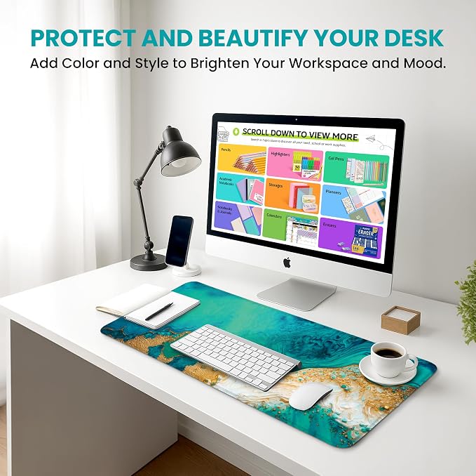 Large Mouse Pad for Desktop, Cute Desk Mat Pad Protector for Work & Gaming - Image 6