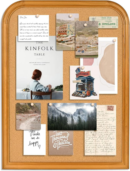 Cork Board for Walls, 32X24 inches Bulletin Board with Frame, Decorative Hanging Pin Board Vision Board Message Board for Office School Home Decor(2R&2S,6080,1p)-DeskLoop Office