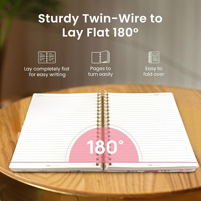 Lined Spiral Notebook Journal for Work, 300 Pages Thick B5 College Ruled - Image 4