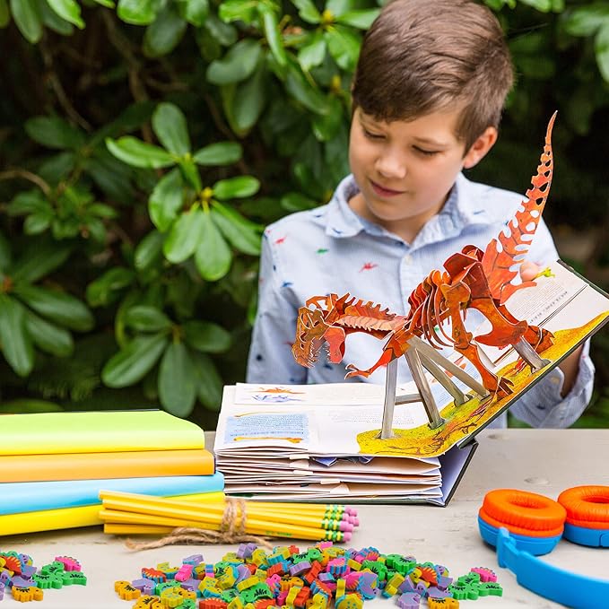 200 Pieces Mini Dinosaur Erasers Bulk Small Pencil Erasers Latex-Free Soft Erasers Pencil Erasers for for Classroom Homework Rewards, Party Favors, Gift Filling-DeskLoop Office