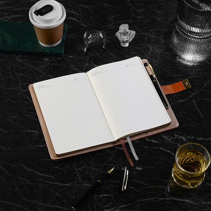 ZXHQ Lockable Diary for Women & Men, A5 Ruled 240 Pages PU Leather Journal - Image 4