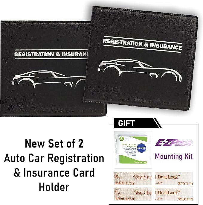 CANOPUS Car Registration and Insurance Holder, Car Document Holder, Vehicle - Image 2