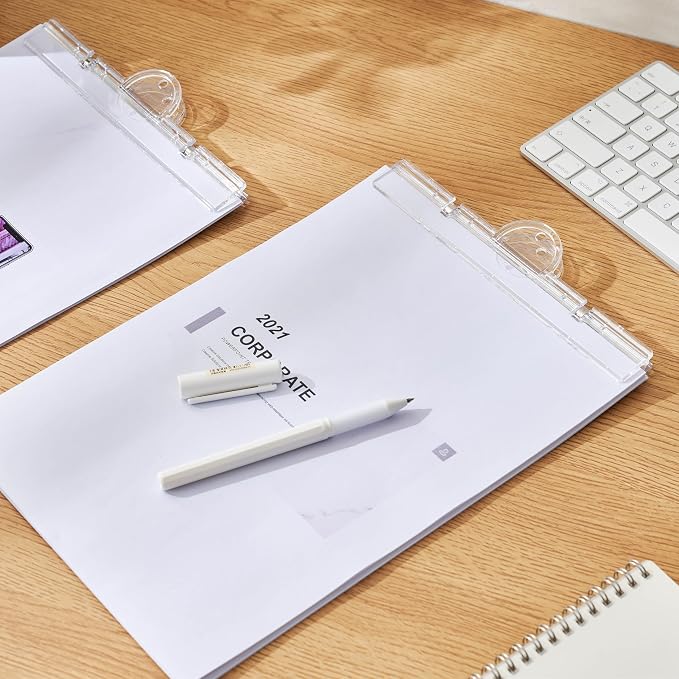 Large Magnetic Binder Clips, Extra Strong 7.9" Paper Clamps, Transparent | - Image 9