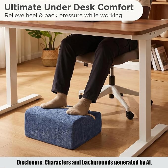 Keep Warm Foot Stool Foot Rest for Under Desk At Work | Office Footrest - Image 5