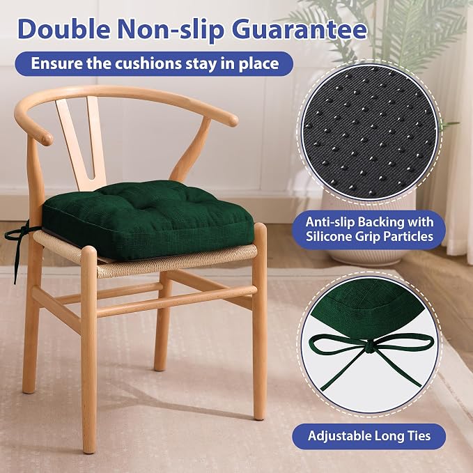 IASEAHK Chair Cushions for Dining Chairs, Dining Chair Cushions, Tufted Indoor - Image 4