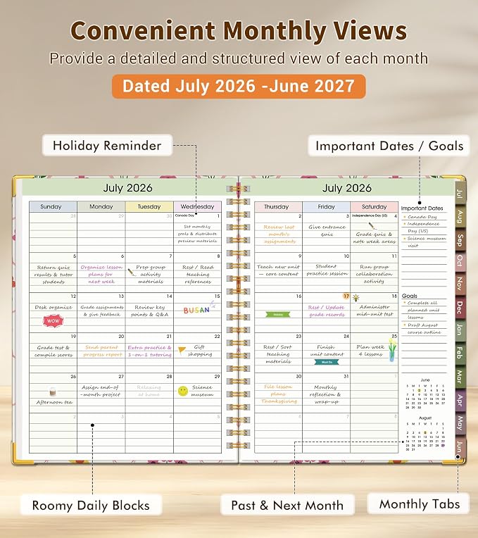 Teacher Planner 2026-2027, July 2026 - Image 2