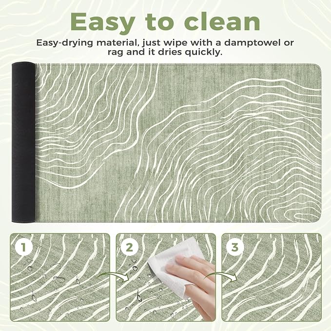 iCasso Desk Cover Mat Green, Extra Large Mouse Pad - Image 6