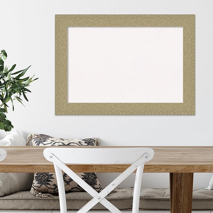 Amanti Art White Cork Board for Wall, 20x28 Vision Board with Gold Frame, Medium Corkboard Office Decor for Home Organization, Casual Corkboard Pinboard to Display Items for Home Organization in-DeskLoop Office