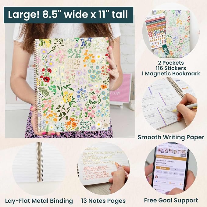 bloom daily planners 2026-2027 Planner 13 Month Academic Year Organizer - Image 5
