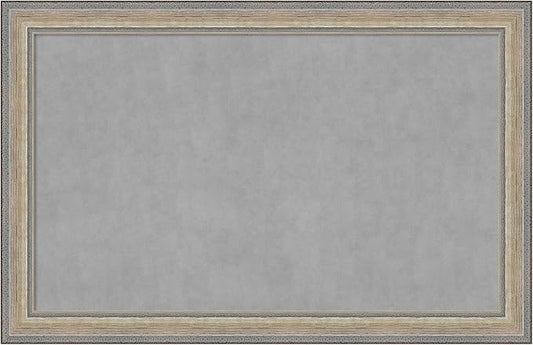 Amanti Art Silver Framed Magnetic Board 29x45 Large Vision Board by AmantiArt