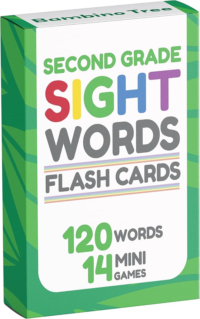 Sight Words Flash Cards 2nd Grade by TheBambinoTree