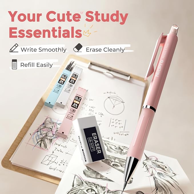 Nicpro 6PCS Cute Mechanical Pencil Set - Image 3