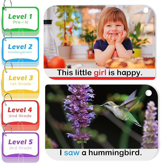 BenBen Sight Words Flash Cards, 350 Dolch & Fry High Frequency Site Words and - Image 9