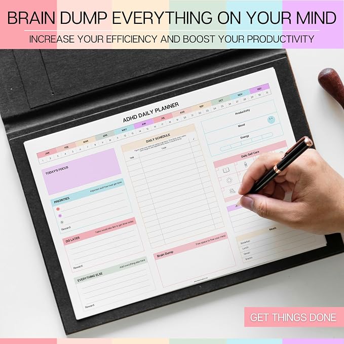 ADHD Daily Planner Notepad for Neurodivergent Adults - Image 4