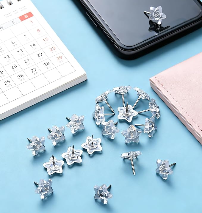 150PCS Clear Push Pins Tacks, Thumb Tacks - Image 7