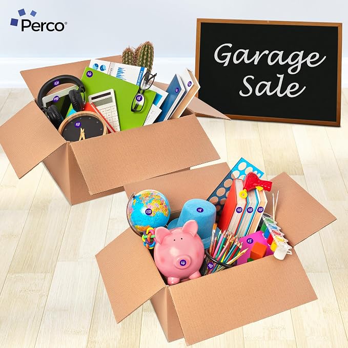Perco Purple 1-Inch Round Circle Dot Sticker Labels - Image 7