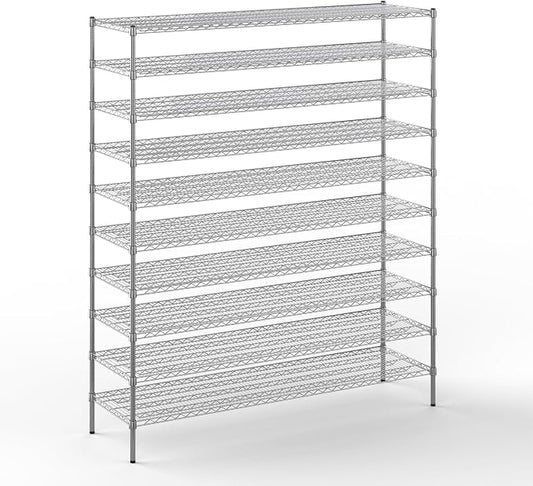 Regal Altair 21" Deep x 72" Wide x 86" Height Wire Shelving Kit | 10-Tier | NSF by Regal+Altair