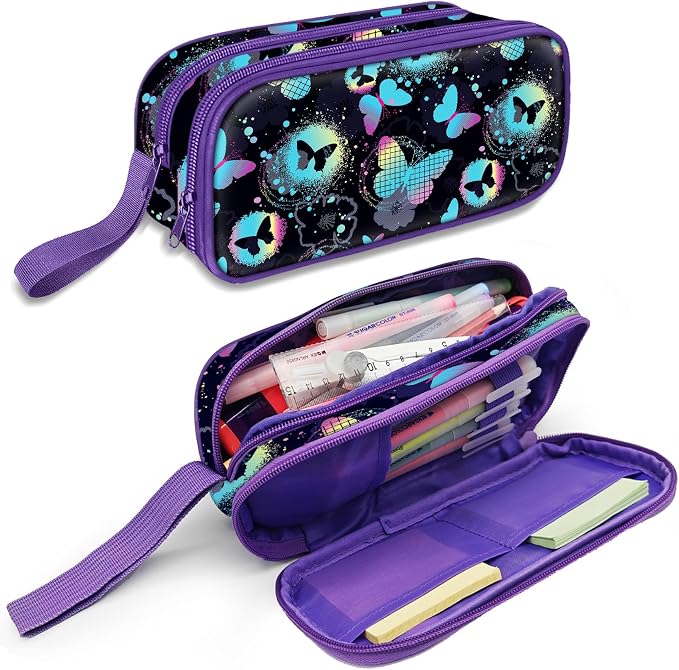 Cute Pencil Case for Girls, Large Girls Pencil Pouch for School Supplies by FITVC