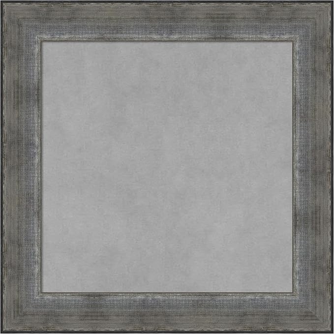 Amanti Art Silver Framed Magnetic Board 20x20 Small Vision Board by AmantiArt