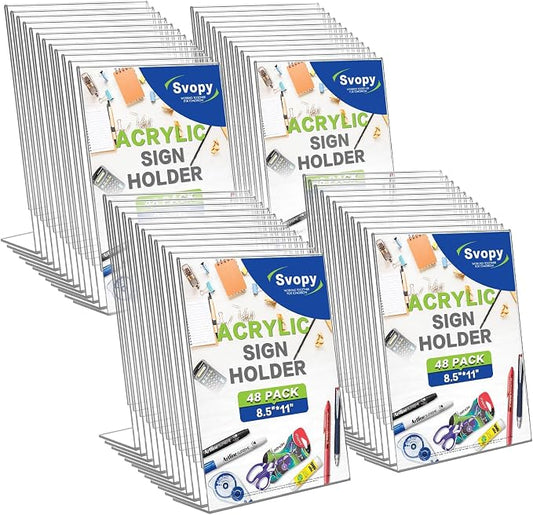 SVOPY Acrylic Sign Stand Holders by SVOPY