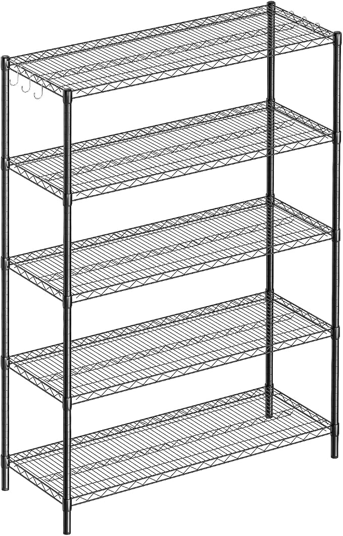 Guan River 5-Shelf Adjustable Metal Shelf Wire Shelving Unit Heavy Duty Storage by GuanRiver